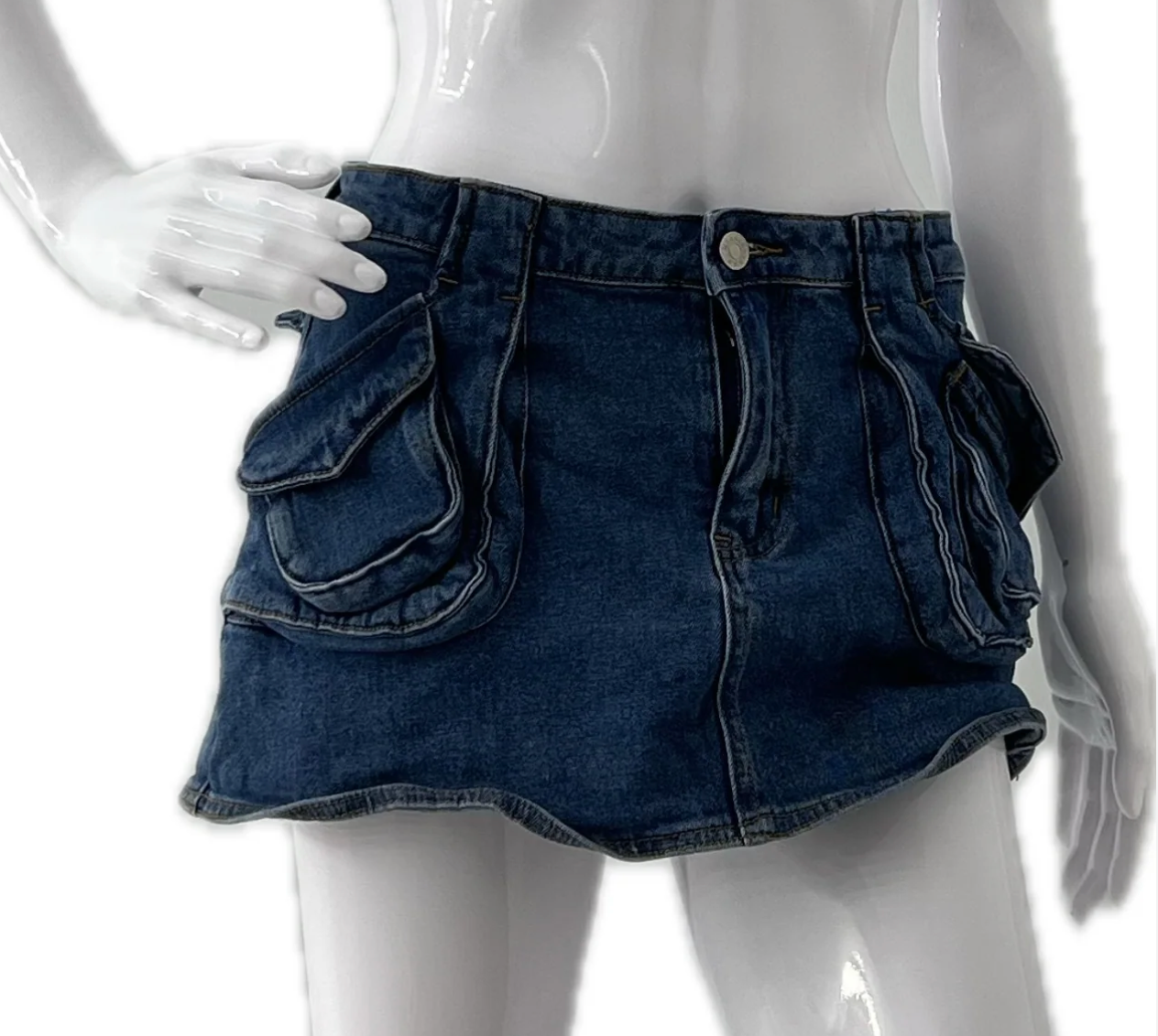 Denim Mini Skirt